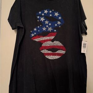 Torrid Anthracite American Lips Tee